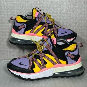 Nike Air Max 270 Bowfin Black/Black Atomic Violet Amarillo Men's Shoes SZ 11.5